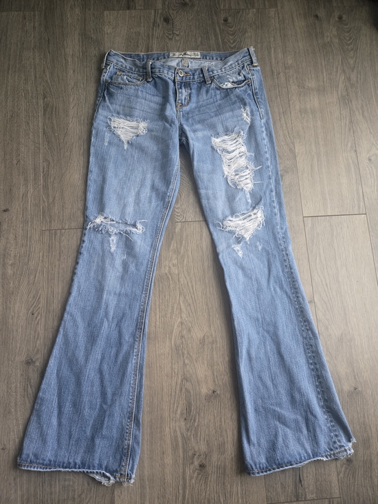 Hollister Denim - Hollister Light Blue Ripped Flare Jeans